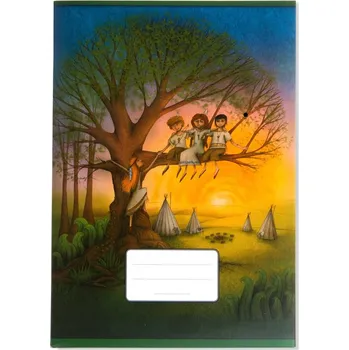 Sešit Školní sešit DUHOVÁ KOČKA 445 bezdřevý