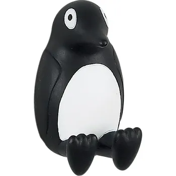 Držák na ručník SPIRELLA Spirella dětský háček PINGU, tučňák, černý-bílý, polyresin, samolepící, 40 x 65 mm, 10.09618