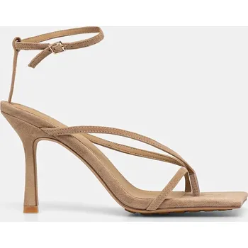 Dámské sandále Semišové sandály Answear.LAB LT0607-201.cjk béžová 80X, EUR 38