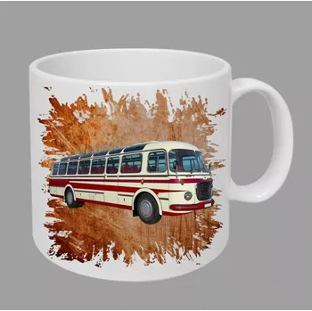 Moon River Škoda RTO 706 II hrnek s autobusem oranžový obsah 330 ml (hrneček autobus)