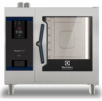 konvektomat Konvektomat Electrolux SkyLine Pro S, Nástřik, 6x GN1/1, EL, Dotykové ovl., Automat. mycí systém, 3-SKLO, 217635
