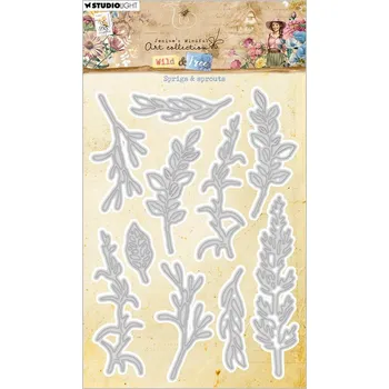 Volný čas Vyřezávací šablony Studio Light "Wild & Free", 10 ks - Ratolesti
