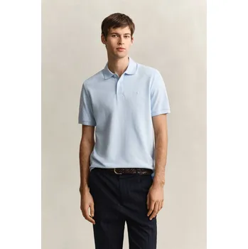 Pánské oblečení POLOKOŠILE GANT 2 TONE SS POLO SKY BLUE