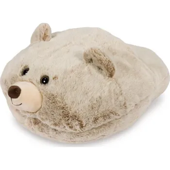 Hračka Cozy Noxxiez hřejivý plyšový pantofel - Medvěd