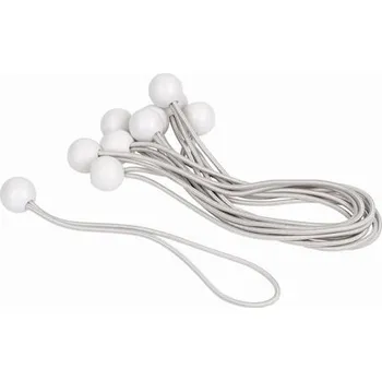 Upínací popruh Elastická gumová šňůra s kuličkou pro upevnění zavazadel a plachet 0,4 x 25 cm 10 Ks