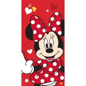 Dětská osuška Minnie "Red heart" 70x140