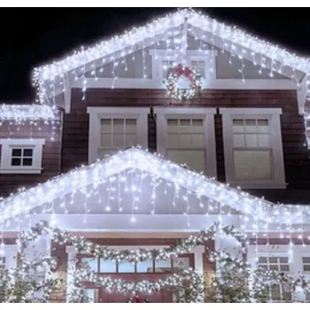 Vánoce DENR Venkovní vánoční LED závěs 2000 LED diod, 60m, s dálkovým ovladačem Barva: RGB - barevná