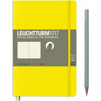 Blok Zápisník Lemon, Softcover, Paperback (B6+), 123 p., tečkovaný