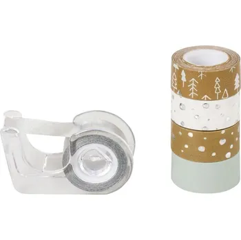 HEYDA Sada samolepicích pásek - natur, stříbrná