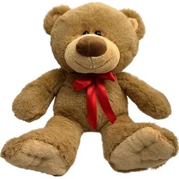 plyšák Mazlíci: Plyšový Medvídek, béžový se srdcem 25 cm