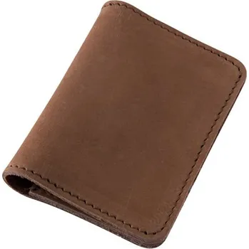 Peněženka Kožené pouzdro na karty a doklady Barva kůže: Hnědá Nubuk (D54)