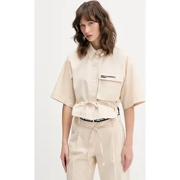 Dámská košile Karl Lagerfeld Jeans ženská košile B2W11021 béžová 12X, vel. L