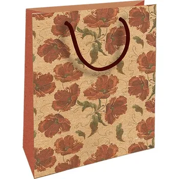 Dárková taška Dárková taška kraft střední Makové pole