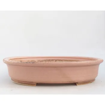 Květináč Keramická bonsai miska 24 x 21 x 5 cm růžová
