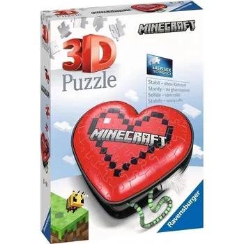 3D puzzle 3D Puzzle: Minecraft Srdce 54 dílků