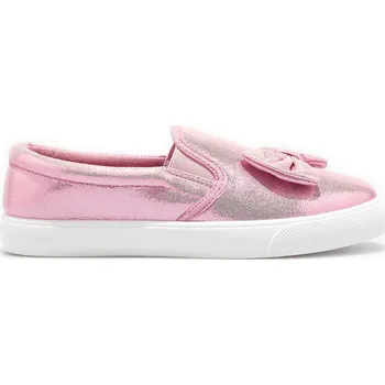 Dívčí obuv GATE Tenisky slip-on s mašličkou 30 426-0524/65