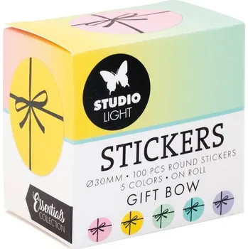 Hračka Samolepky Studio Light,&nbsp;100 ks - Barevné mašličky