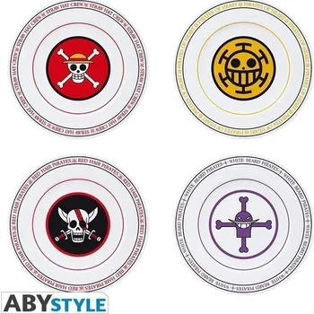 Výtvarná sada One Piece Porcelánové talíře - sada 4 ks