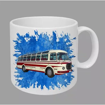 Moon River Škoda RTO 706 II hrnek s autobusem modrý obsah 330 ml (hrneček autobus)