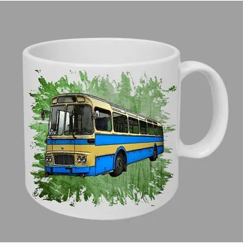 Moon River Karosa ŠL 11 hrnek s autobusem zelený obsah 330 ml (hrneček autobus)