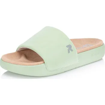 Dámské pantofle Dámské nazouváky RIEKER W3250-52 zelená S6 41