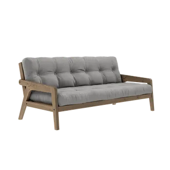 Pohovka KARUP DESIGN Třímístná rozkládací pohovka GRAB šedá 204 cm 132106746