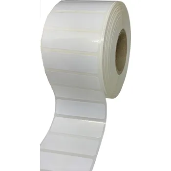 Speciální papír 32 00089 - Etiketa 50 mm x 15 mm, Polypropylen, Bílá, Dutinka 25 mm, 1000 ks/kotouč, Permanentní lepidlo