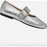 Stříbrné dámské baleríny Geox New Palmaria