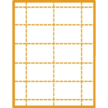 Samolepící etiketa 35 00180 - Print Etiketa A4, 71 mm x 51 mm, 10 etiket na archu - Balení 100 ks