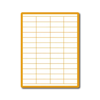 Samolepící etiketa 35 00001 - Print Etiketa A4, 52,5 mm x 21,2 mm, 52 etiket na archu - Balení 100 ks.