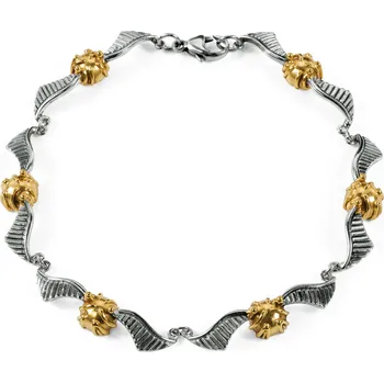 Náramek The Noble Collection Luxusní stříbrný náramek se Zlatonkou, Harry Potter