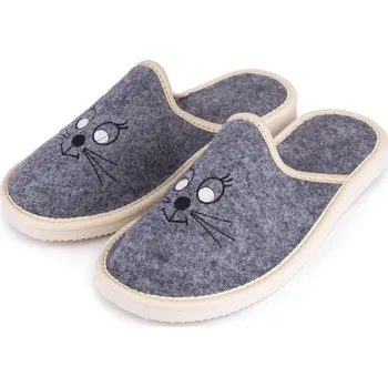 Dámské pantofle Vlnka Dámské filcové pantofle micina velikost obuv dospělí 38