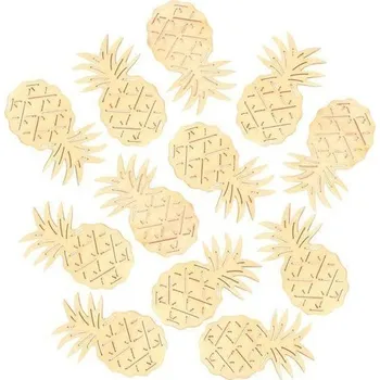 Výtvárné potřeby Dřevěné ananasy 6cm - žluté 6ks