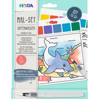 Dětské zboží HEYDA 10 omalovánek - vodní svět