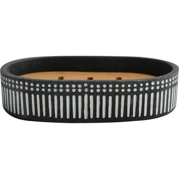 Mýdlenka SPIRELLA Spirella mýdlenka YUMA, černo-bílá, polyresin, 10.20996