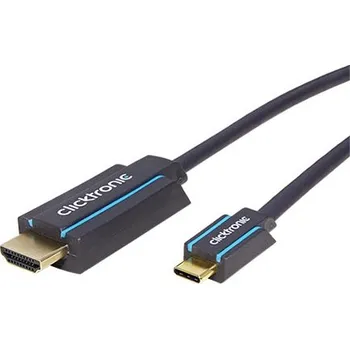 Datové redukce Clicktronic Kabel USB C(M) -> HDMI A(M), 4K@60Hz, 1m (44928) - 11.90.1431