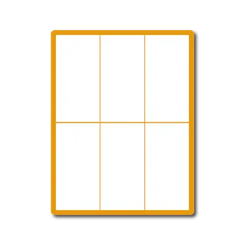 Samolepící etiketa 35 00109 - Print Etiketa A4, 70 mm x 148,5 mm, 6 etiket na archu - Balení 100 ks