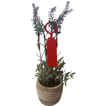 Sadbovač 32 01001 - Zahradnické odolné barevné plastové štítky na rostlinky, šířka: 23 mm, výška: 110 mm, barva: rudá, balení - 50 ks