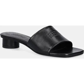 Dámské pantofle Kožené pantofle MM6 Maison Margiela S66WP0109.P3628.T8013 černá 99X, EUR 38.5