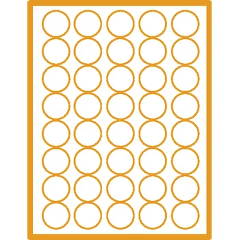 Samolepící etiketa 35 00235 - Print Etiketa A4, Kruh 34 mm, 40 etiket na archu - Balení 100 ks