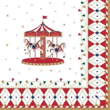 Papírový ubrousek Easy Life, Itálie Easy Life - Papírové ubrousky Christmas Wonderland 20 ks - 33 x 33 cm