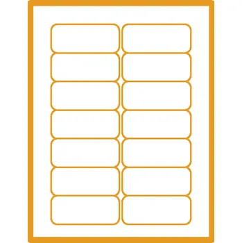 Speciální papír 35 00227 - Print Etiketa A4, 80 mm x 40 mm, 14 etiket na archu - Balení 100 ks