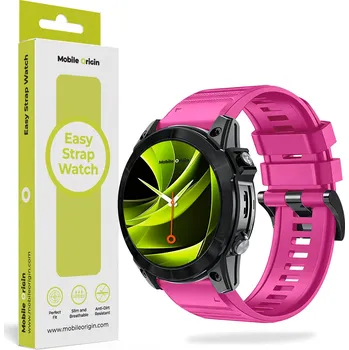 Příslušenství k chytrým hodinkám Mobile Origin Easy Strap Silicone 26mm QuickFit Pink