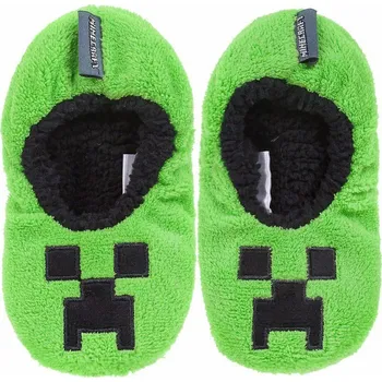 Chlapecké bačkory Fashion UK Chlapecké bačkory Minecraft s protiskluzem zelené 31/32