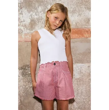 Dětská móda Dětské bavlněné šortky Mayoral 6205.8F.Junior.PPY2 červená 33X, vel. 157