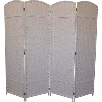 Křeslo Paravan MANIRI II — dřevo, papír, bílá