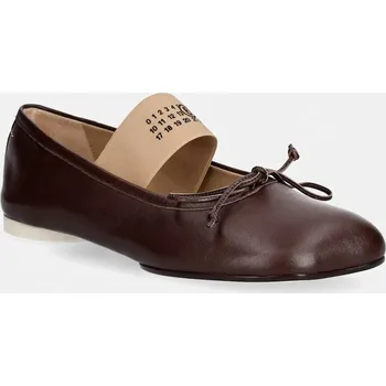 Dámské baleríny Kožené baleríny MM6 Maison Margiela S59WZ0099.P3628.T2259 hnědá 88X, EUR 38