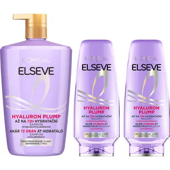 Kosmetická sada L'ORÉAL PARIS Hyaluron Plump 72H 1000 ml + 2x Balzám 300 ml