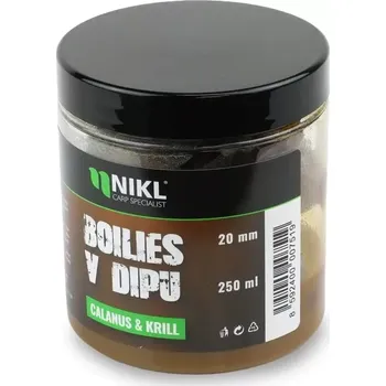 Boilies NIKL Boilies v dipu Calanus & Krill 250ml 20mm (NIKL Boilies v dipu Calanus & Krill 250ml 20mm)