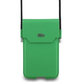 Telefonní příslušenství Lacoste PVC Iconic Petit Pique Metal Logo Kapsa na Telefon XL Green